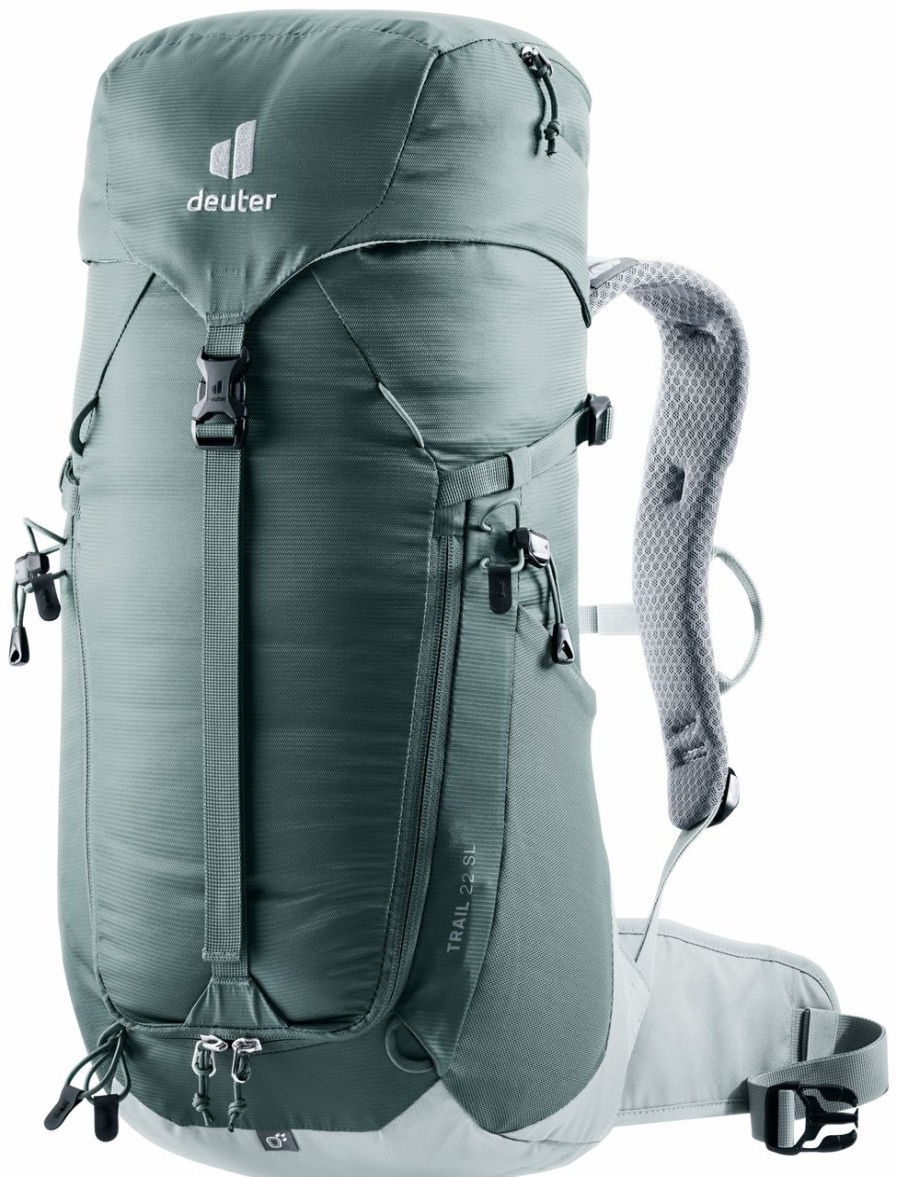 Backpacks * | Deuter Women'S Trail 22 Sl Backpack Teal/Tin