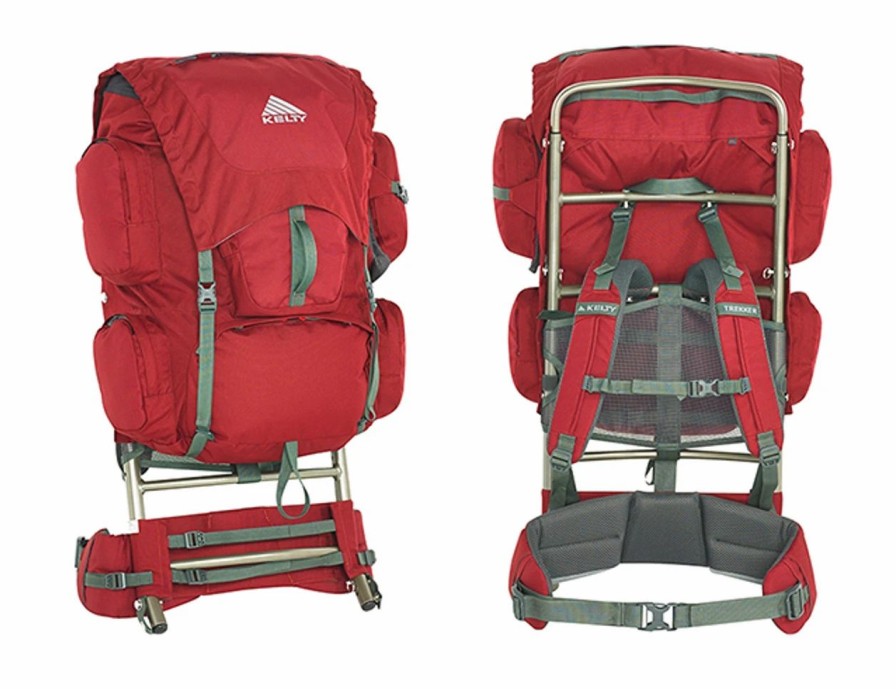 Backpacks * | Kelty Trekker 65 External Frame Backpack Garnet Red