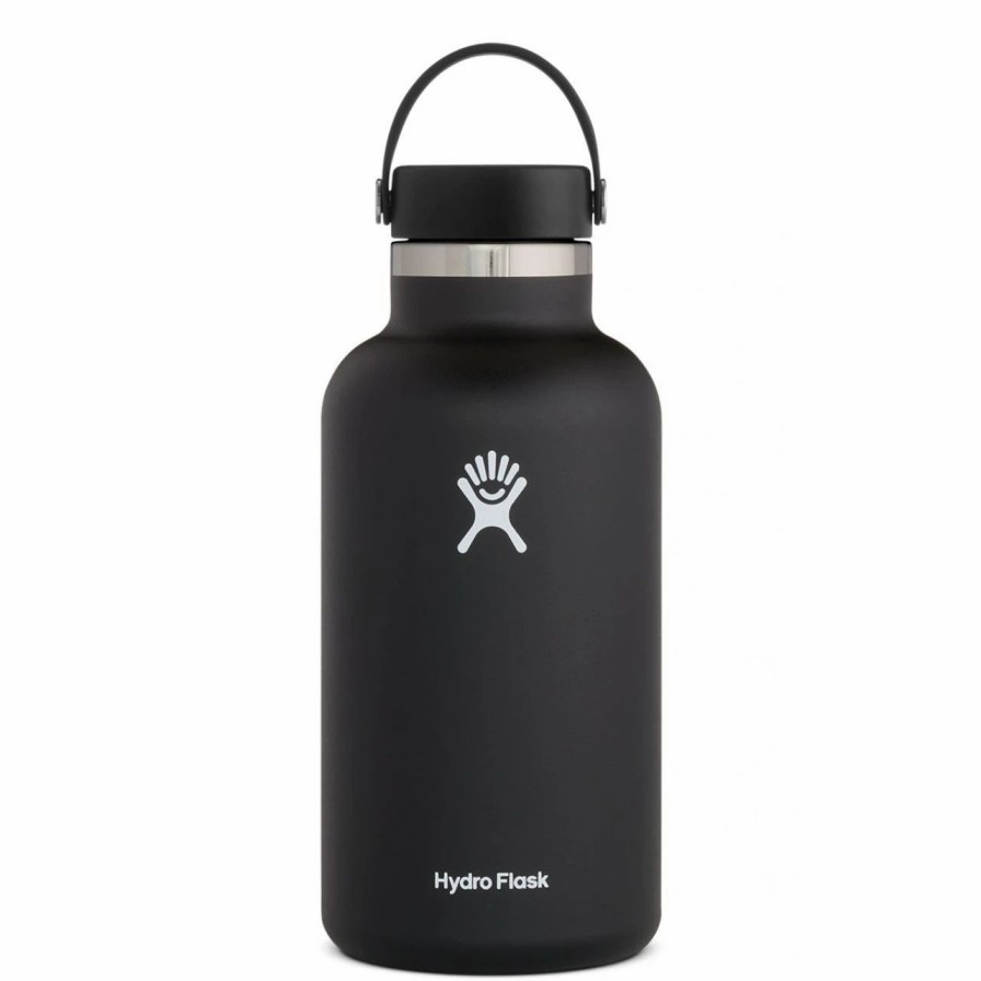 Bottles * | Hydro Flask 64 Oz Wide Mouth Bottle Black