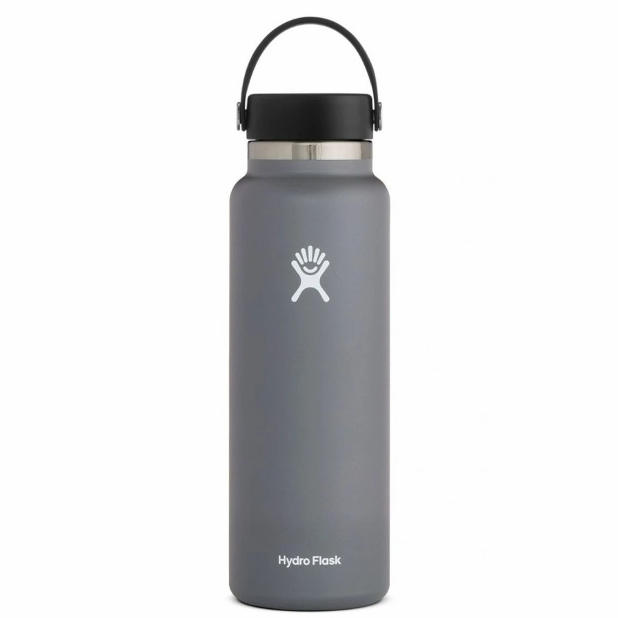 Bottles * | Hydro Flask 40 Oz Wide Mouth Bottle Stone