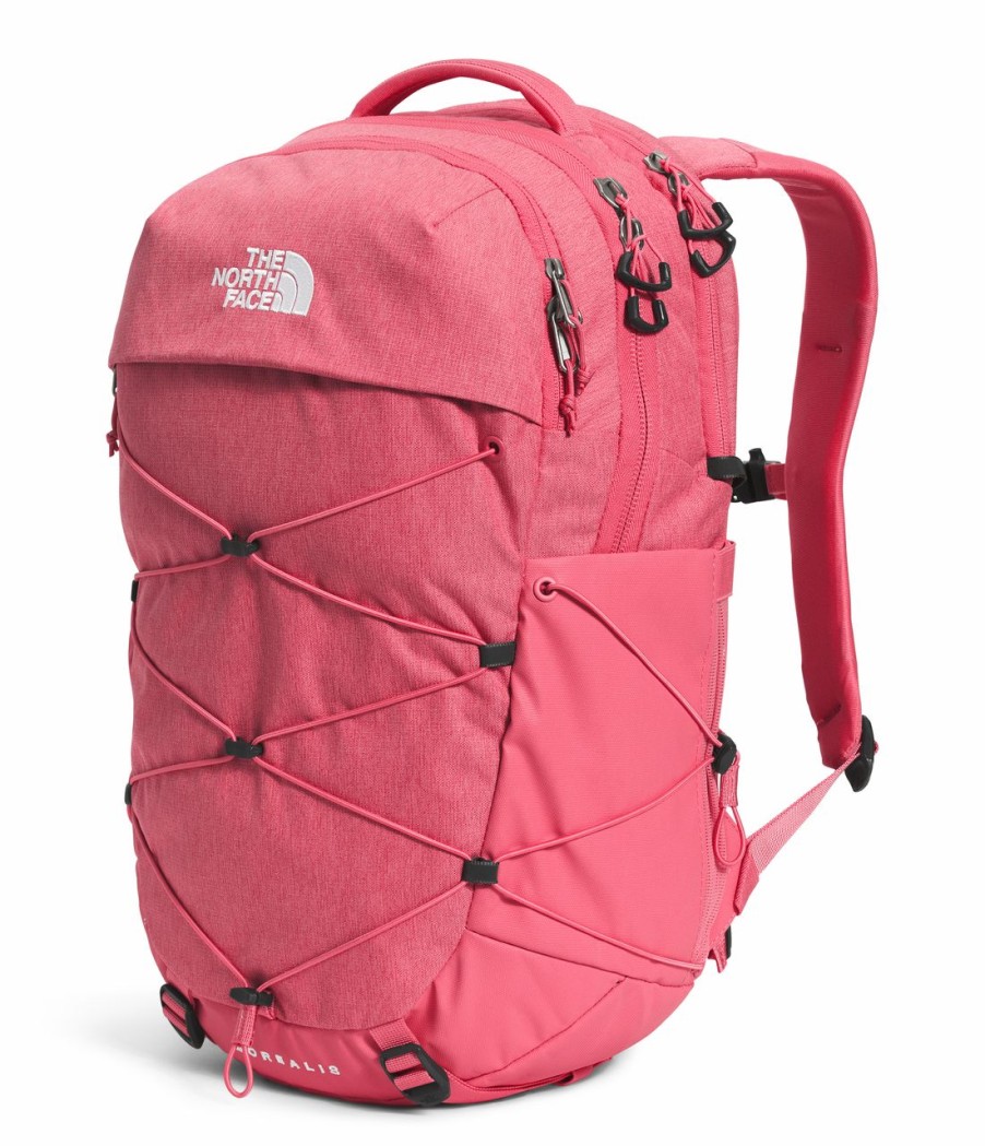 Backpacks * | The North Face Women'S Borealis Backpack Cosmo Pink Dark Heather/Tnf White