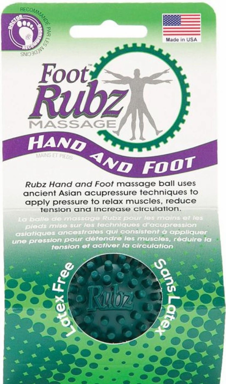 First Aid & Emergency * | Liberty Mountain Sports Foot Rubz Massage Ball Green