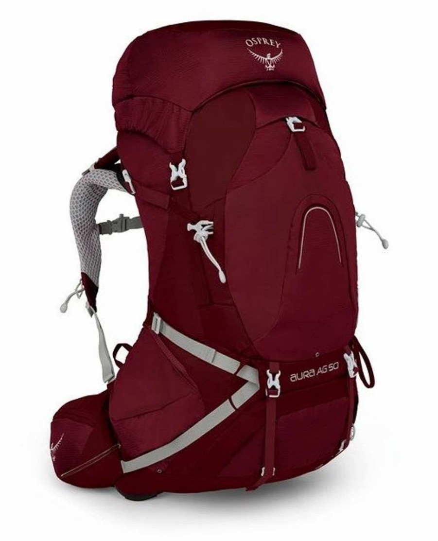 Backpacks * | Osprey Women'S Aura Ag 50 M/L Backpack Gamma Red