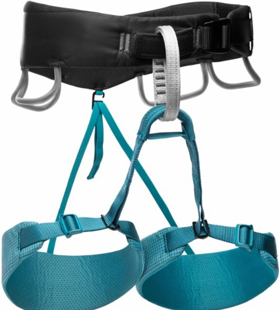 Rock And Snow * | Black Diamond Women'S Momentum Harness Auqua Verde