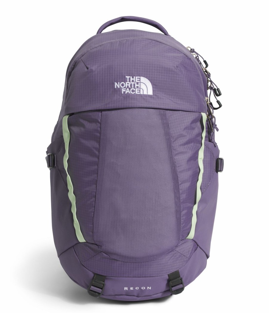 Backpacks * | The North Face Women'S Recon Backpack Lunar Slate/Lime Cream