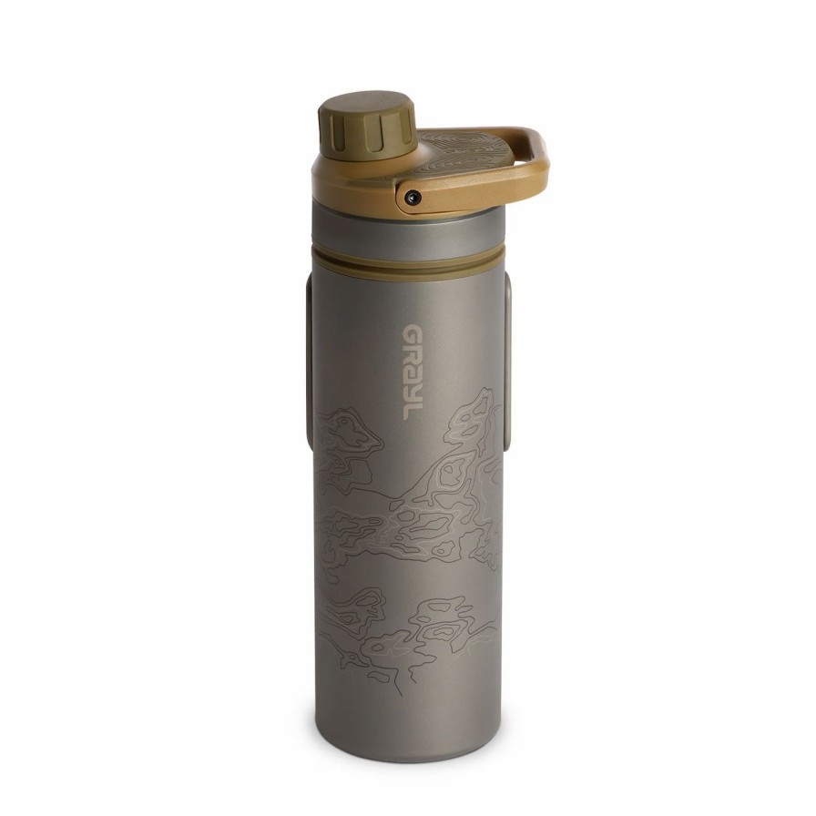 Bottles * | Grayl Ultrapress Ti Purifier Bottle Coyote Brown