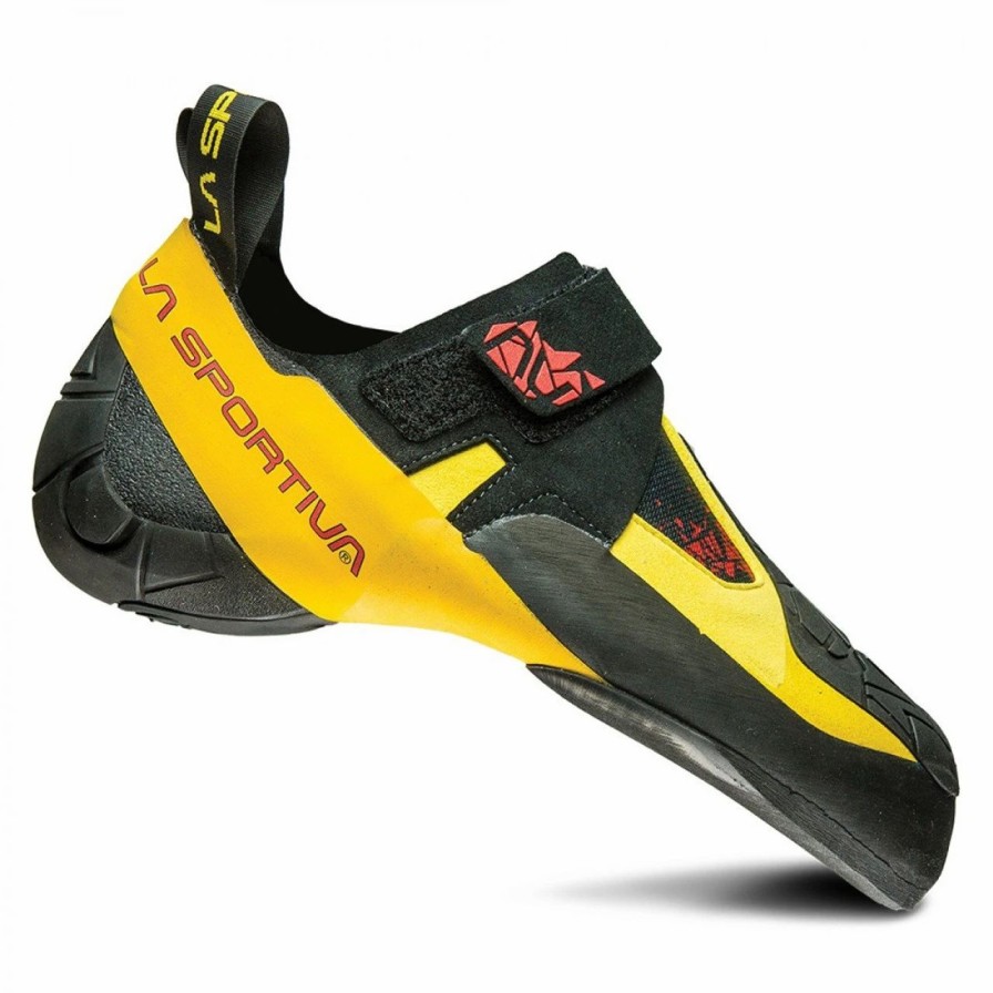 Rock And Snow * | La Sportiva Men'S Skwama Climbing Shoe Black/Yellow