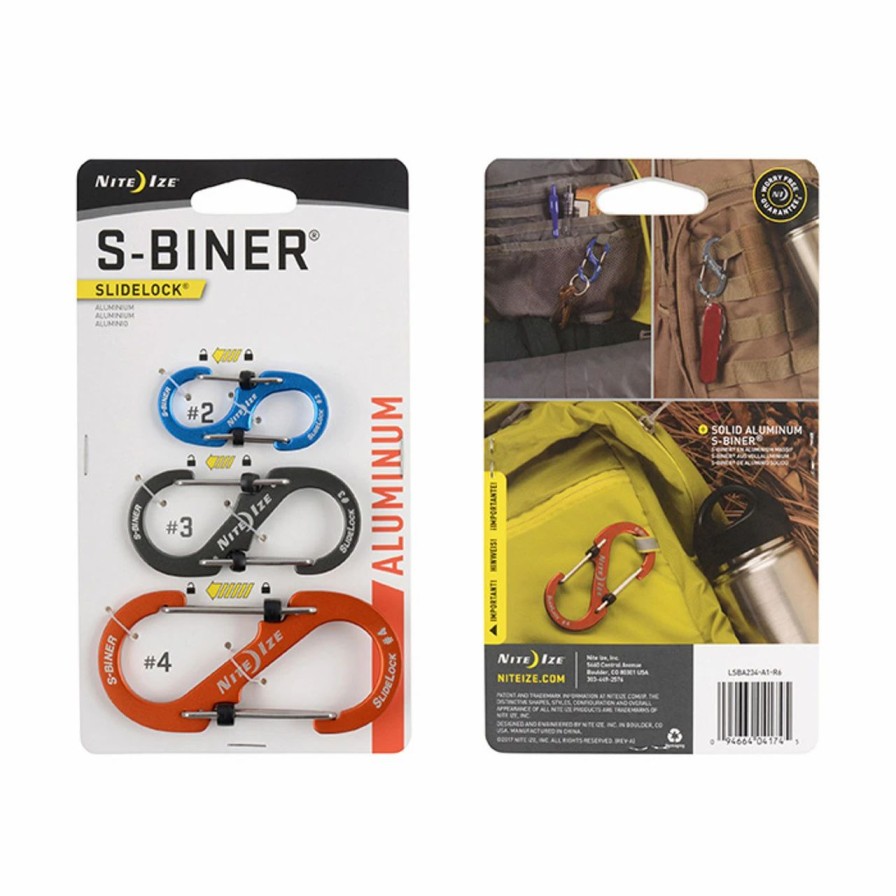 Rock And Snow * | Nite Ize S-Biner 3 Pack Slidelock 2 3 4 Assorted