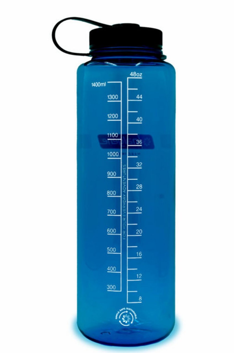 Bottles * | Nalgene 48Oz Wide Mouth Sustain Silo Bottle Blue