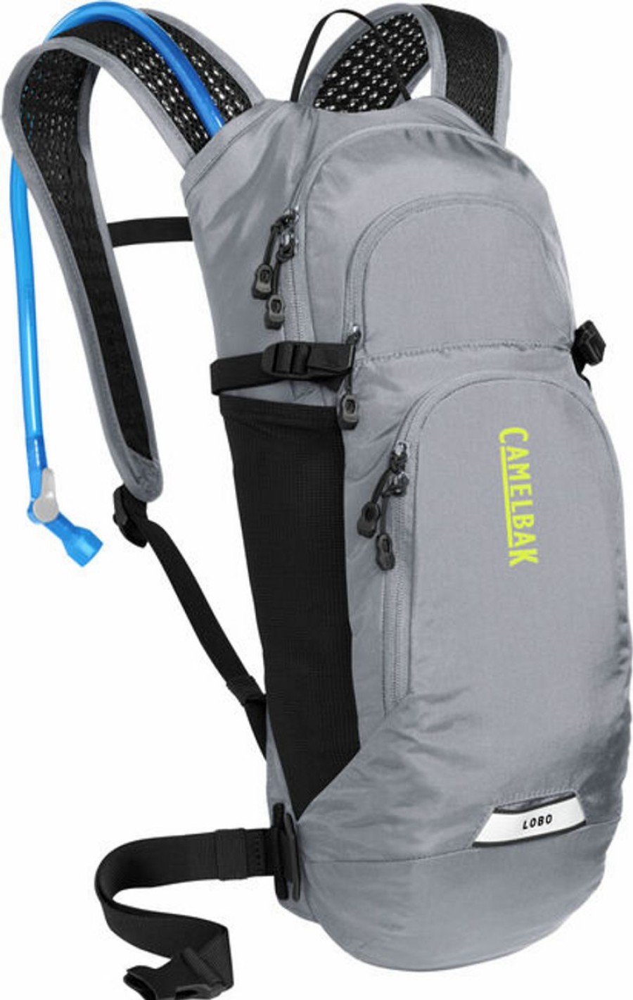 Backpacks * | Camelbak Men'S Lobo 9 70Oz Hydration Pack Gunmetal/Lime