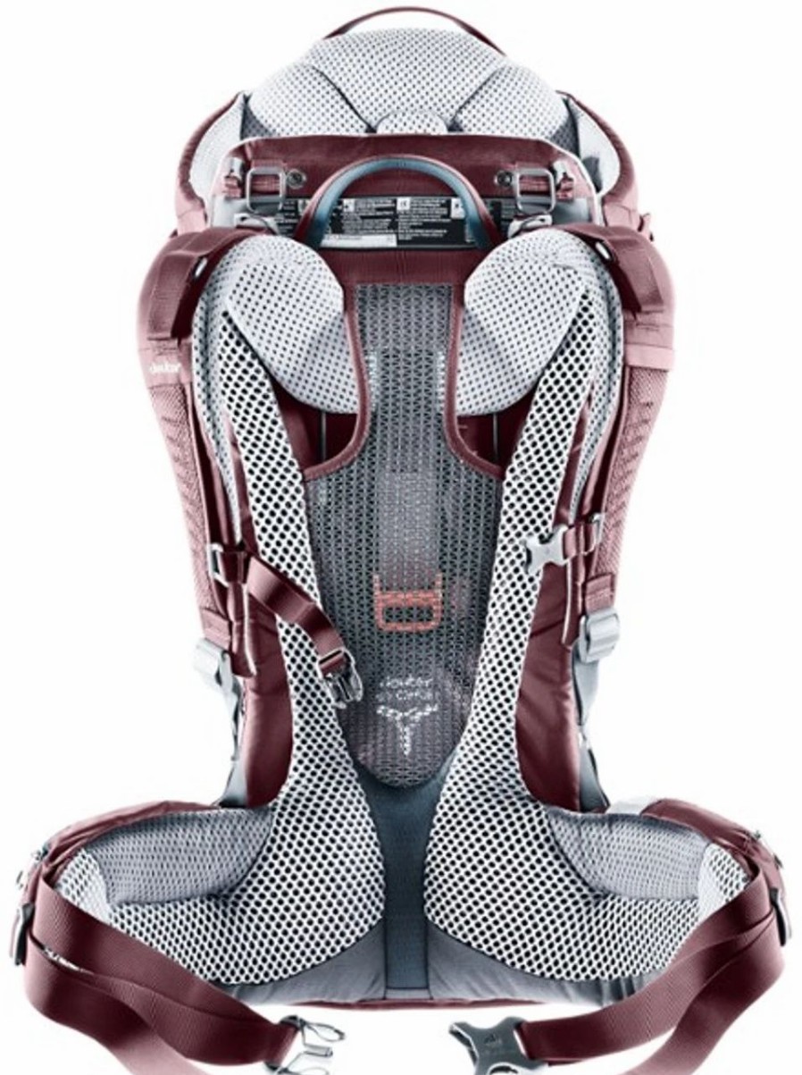 Backpacks * | Deuter Kid Comfort Child Carrier Maroon