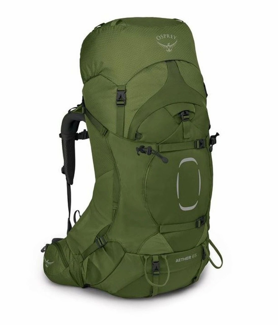 Backpacks * | Osprey Men'S Aether 65 S/M Garlic Mustard Green