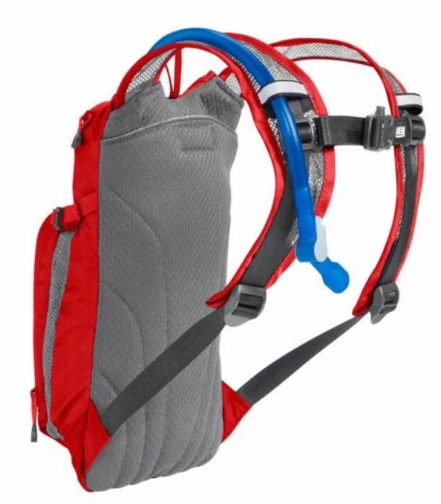 Backpacks * | Camelbak Kid'S Mini Mule 50Oz. Hydration Pack Racing Red Check