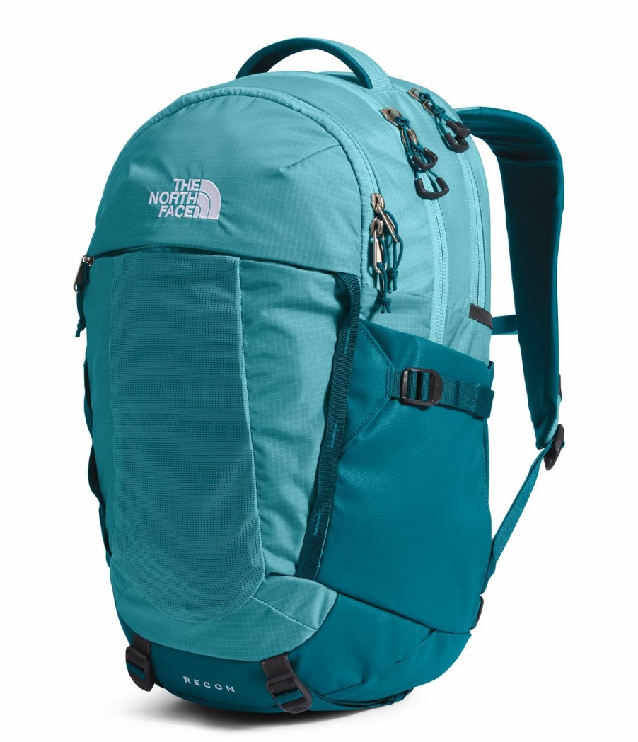 Backpacks * | The North Face Women'S Recon Backpack Reef Water/Blue Coral