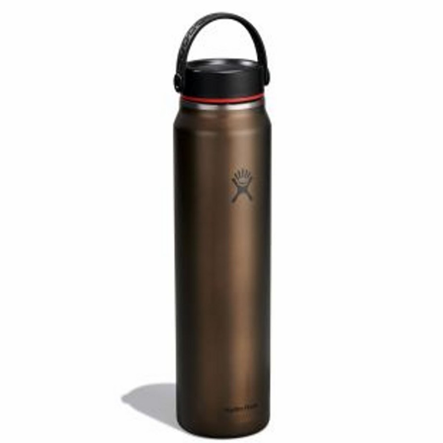 Bottles * | Hydro Flask 40 Oz Lightweight Wide Mouth Trail Series Bottle Obsidian