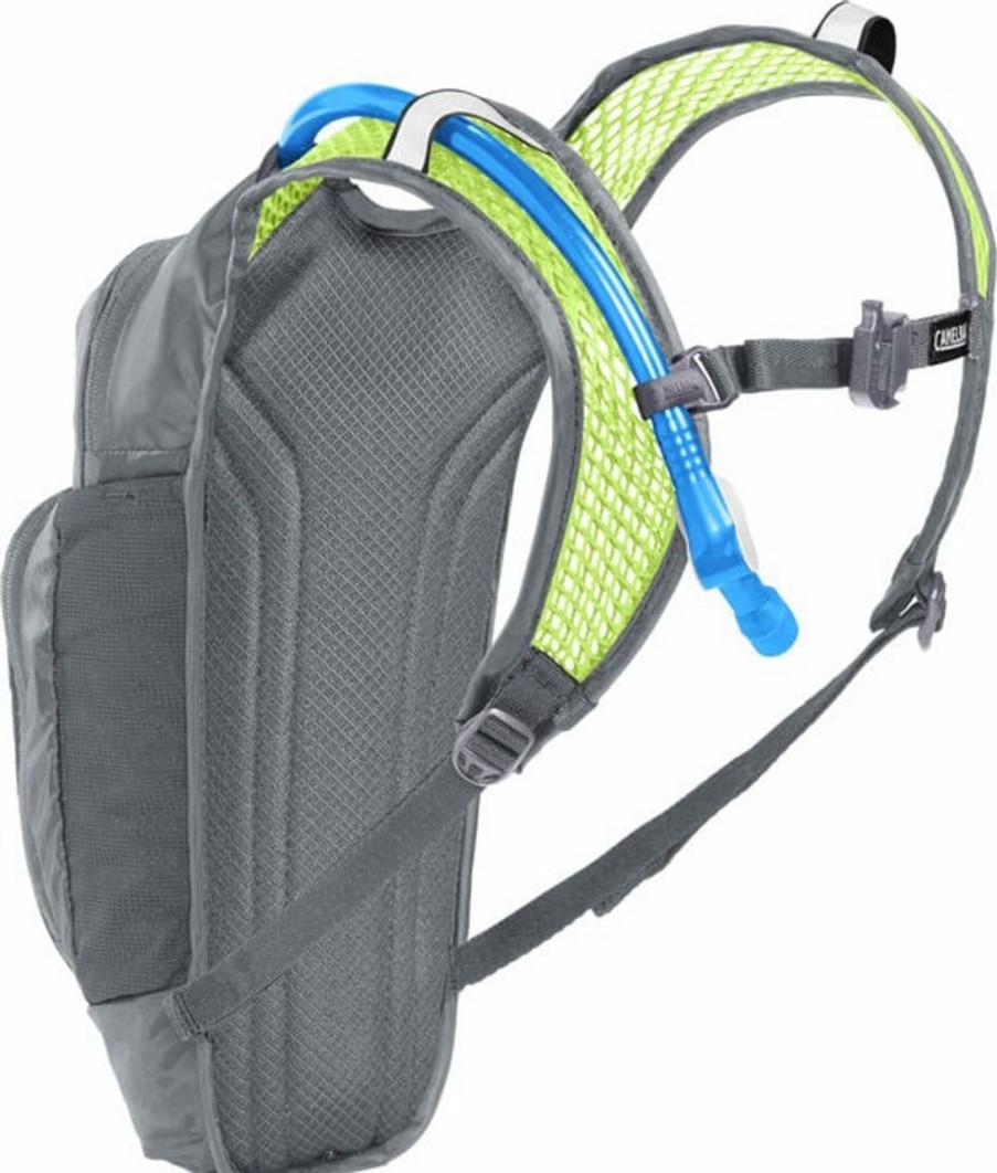 Backpacks * | Camelbak Kids' Mini M.U.L.E. 50 Oz Hydration Pack Metal Grey/Green