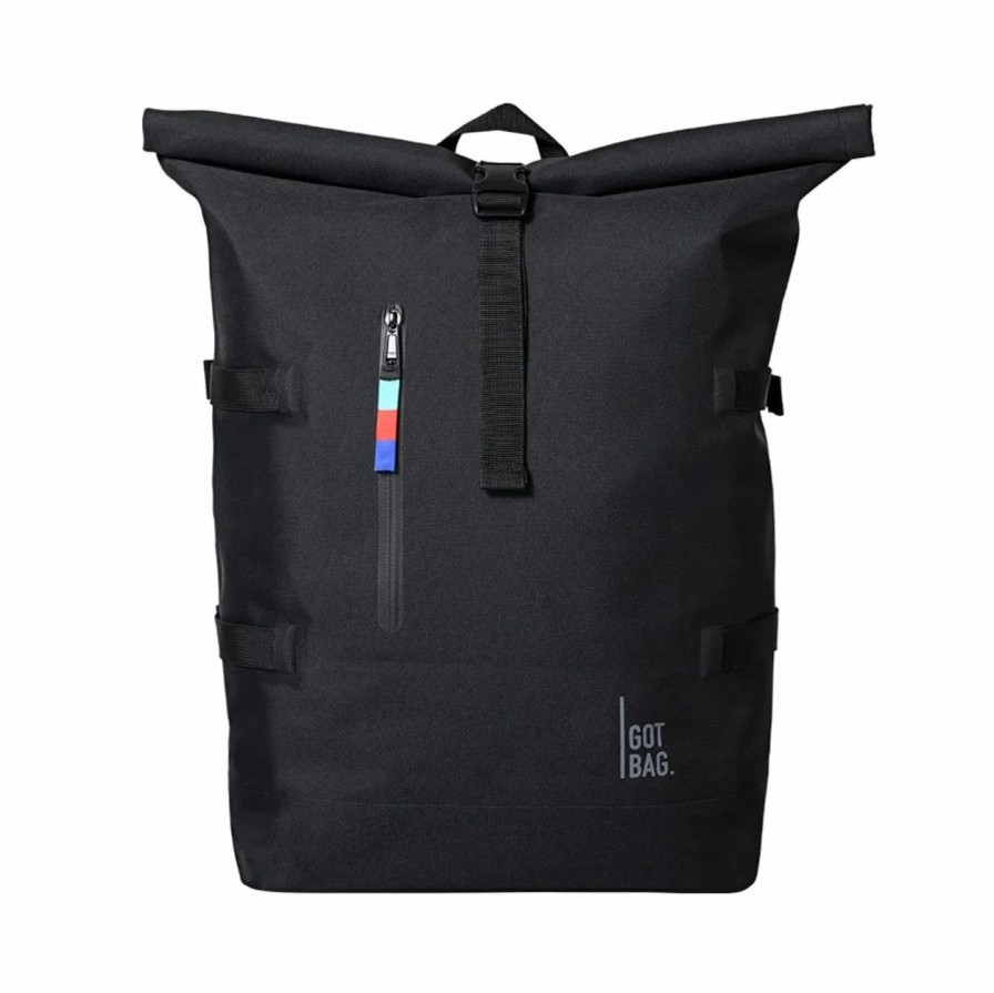 Backpacks * | Gotbag Rolltop Black