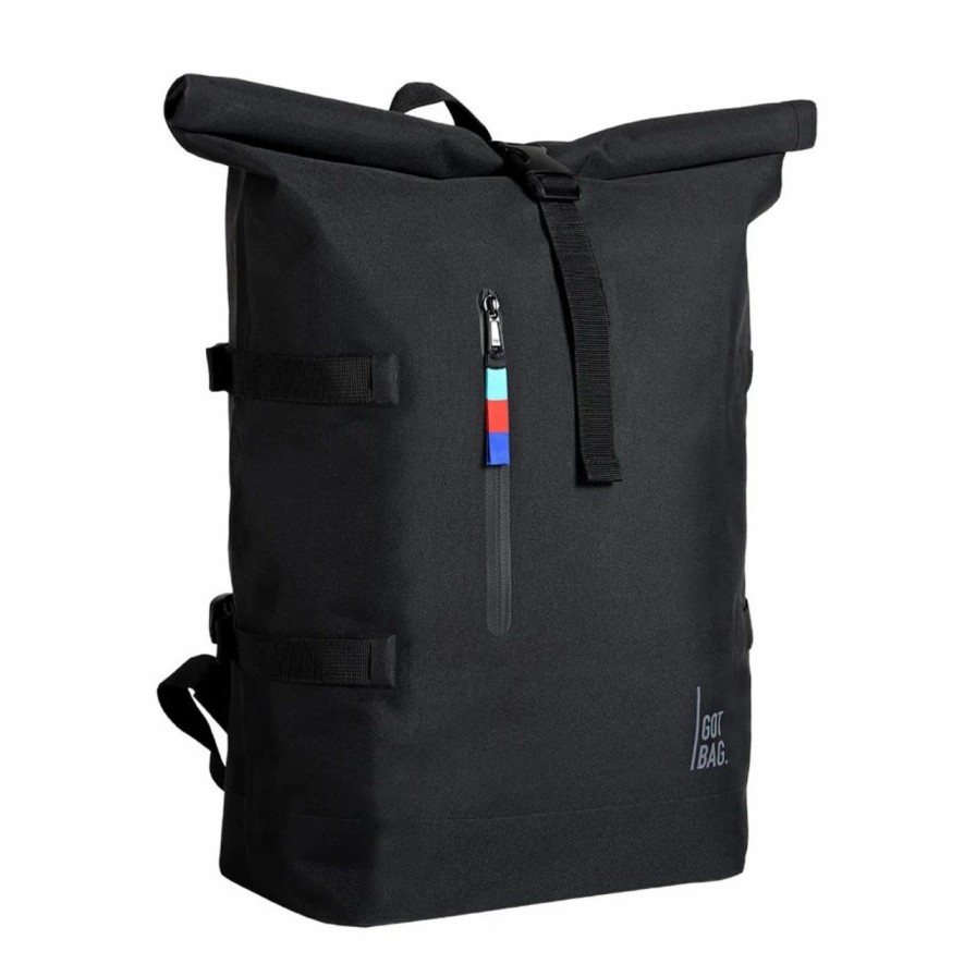 Backpacks * | Gotbag Rolltop Black