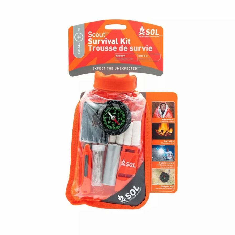 First Aid & Emergency * | Adventure Medical Kits Sol Scout Survival Kit Orange