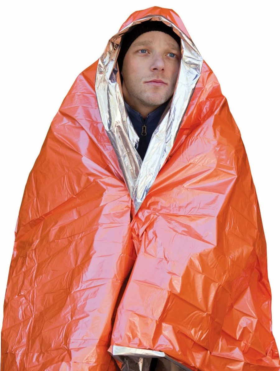 First Aid & Emergency * | Adventure Medical Kits Survive Outdoors Longer Emergency Blanket Orange