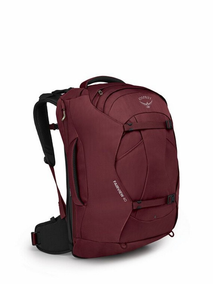 Backpacks * | Osprey Women'S Fairview 40 Backpack Zircon Red