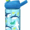 Bottles * | Camelbak Eddy+ Kid'S 14Oz Bottle W/Tritan Renew Sharks And Rays