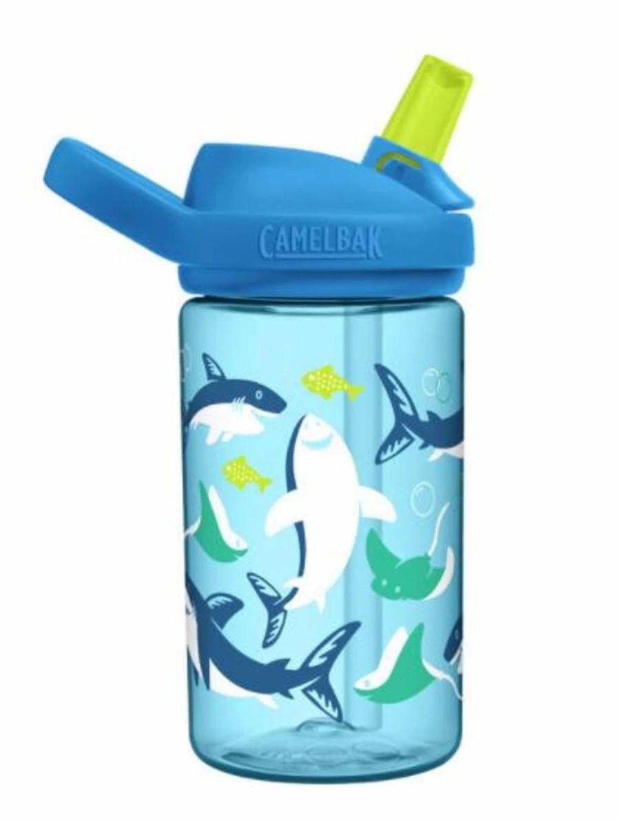 Bottles * | Camelbak Eddy+ Kid'S 14Oz Bottle W/Tritan Renew Sharks And Rays