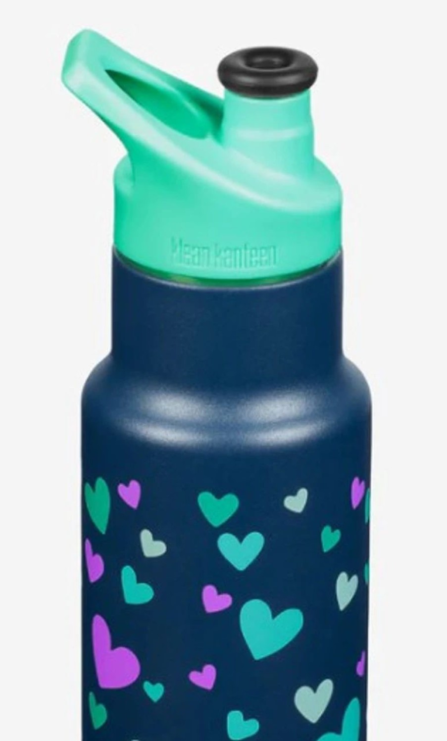 Bottles * | Klean Kanteen Kid'S Classic Narrow 12Oz-Insulated Bottle Navu Hearts