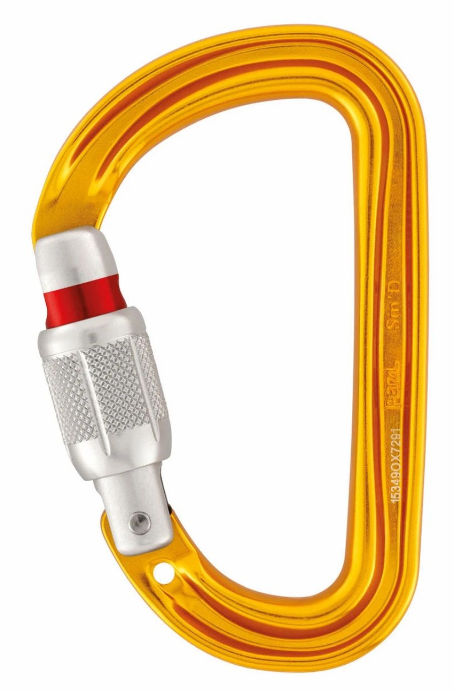 Rock And Snow * | Petzl Sm'D Screw-Lock Carabiner Yellow