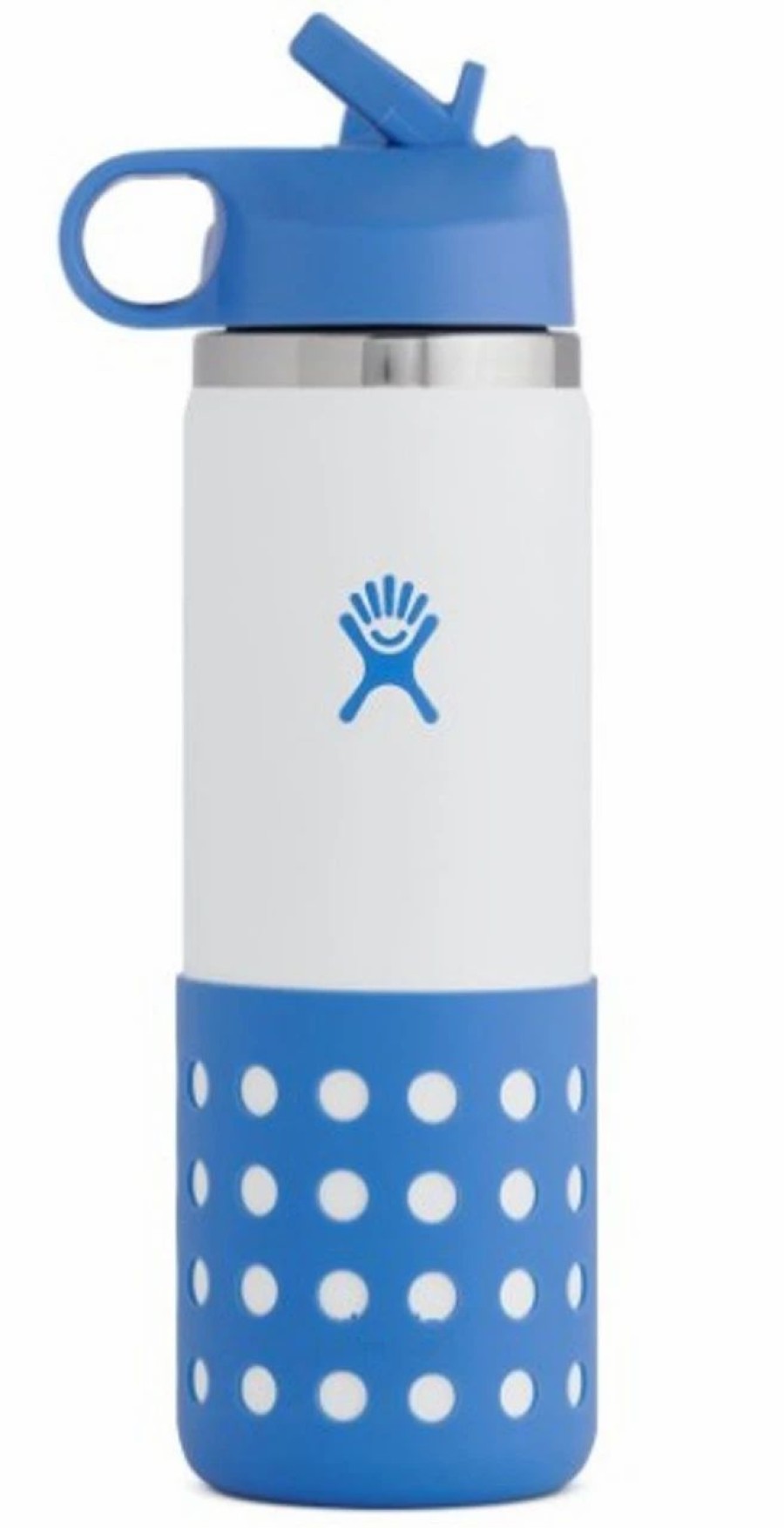 Bottles * | Hydro Flask 20Oz Kids Wide Mouth Bottle White/Cove