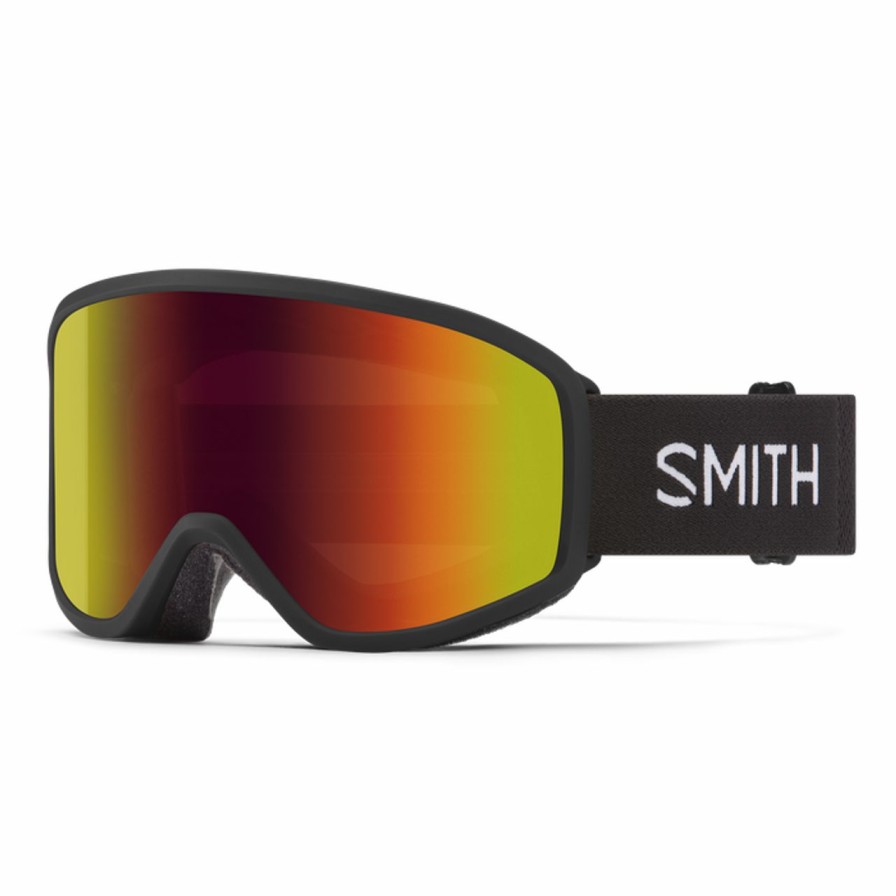 Rock And Snow * | Smith Reason Otg Goggles Black + Red Sol-X Mirror Lens