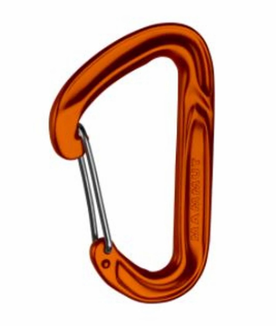 Rock And Snow * | Mammut Wall Light Wire Gate Carabiner Orange