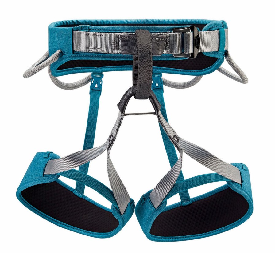 Rock And Snow * | Petzl Women'S Corax Lt Harness Turquoise