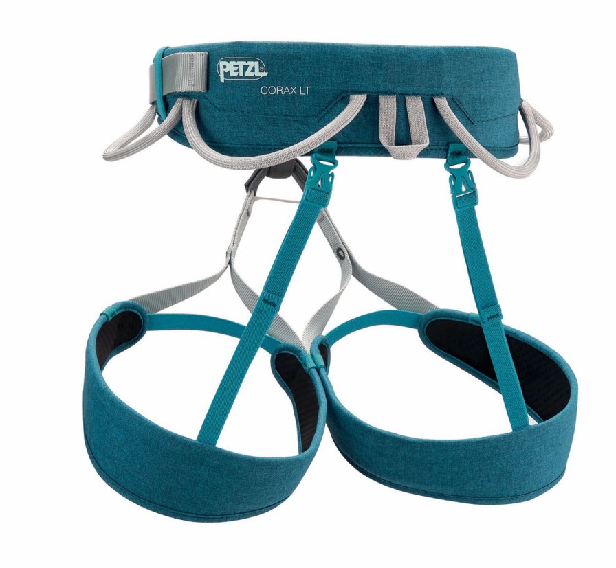 Rock And Snow * | Petzl Women'S Corax Lt Harness Turquoise