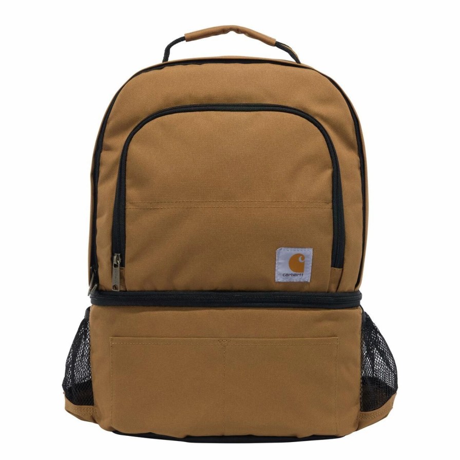 Backpacks * | Rain Defender Insulated 24 Can Two Compartment Cooler Backpack Carhartt Brown