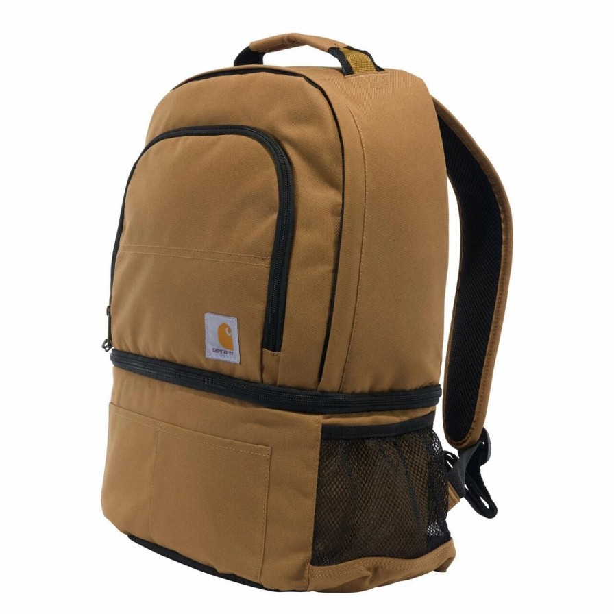 Backpacks * | Rain Defender Insulated 24 Can Two Compartment Cooler Backpack Carhartt Brown