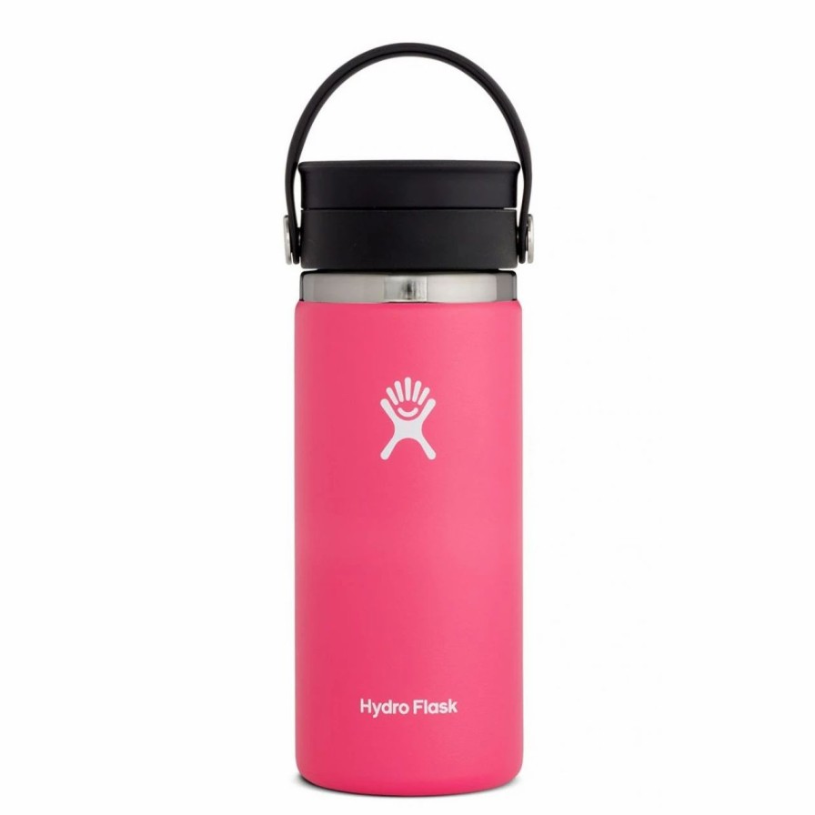 Bottles * | Hydro Flask 16 Oz Wide Mouth Bottle With Flex Sip Lid Watermelon