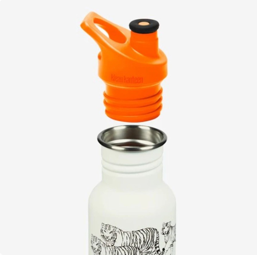 Bottles * | Klean Kanteen Kid'S Classic Narrow 12Oz-Sport Sippy Bottle Tigers