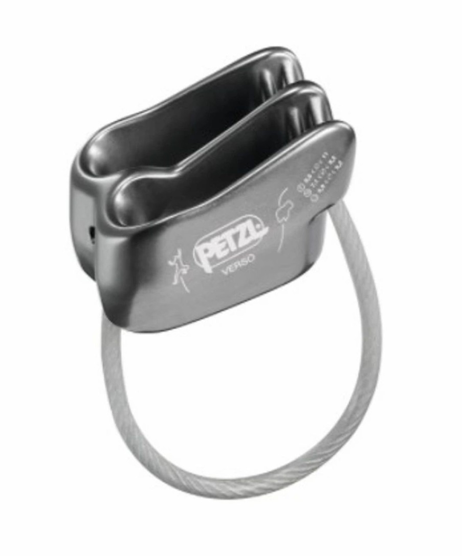 Rock And Snow * | Petzl Verso Belay Device Grey