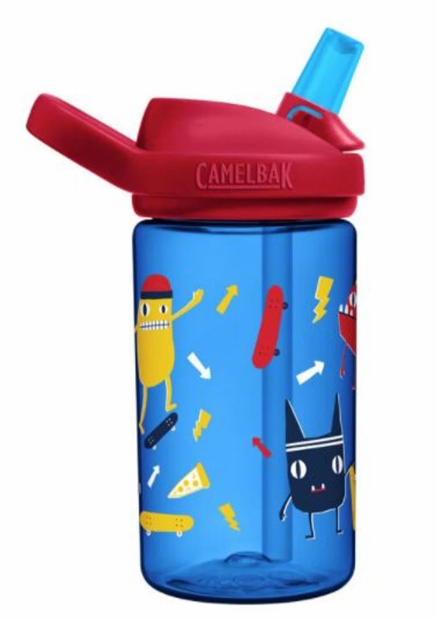 Bottles * | Camelbak Eddy+ Kid'S 14Oz Bottle W/Tritan Renew Skate Monsters