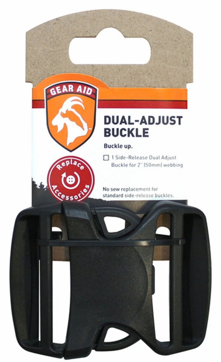 Backpacks * | Gear Aid Dual-Adjust Buckle 2 Black