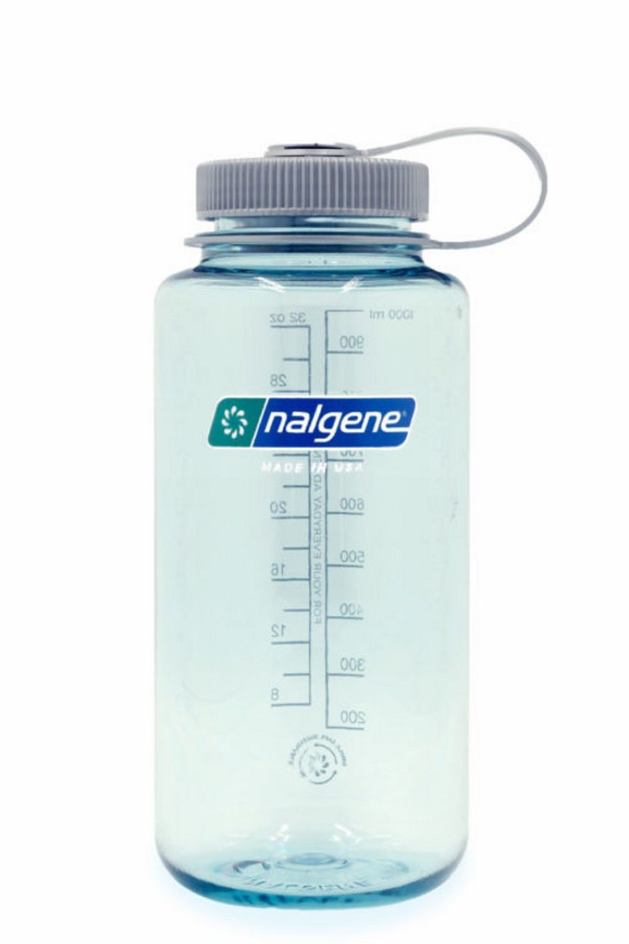 Bottles * | Nalgene Wide Mouth Sustain Water Bottle (32Oz) Seafoam