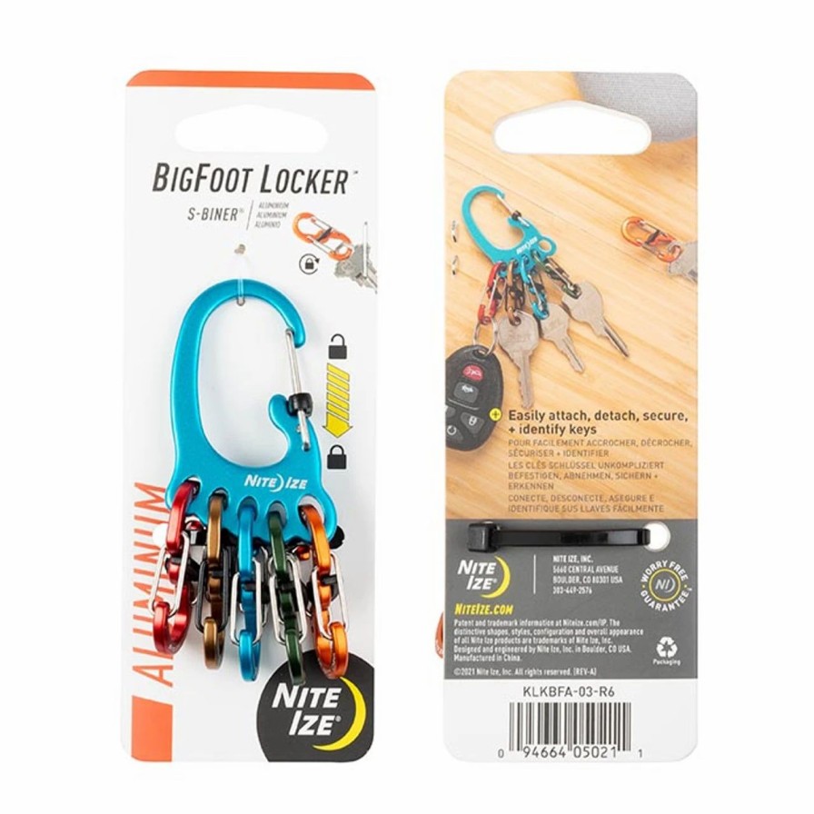 Rock And Snow * | Nite Ize Bigfoot Locker Keyrack Aluminum Stainless