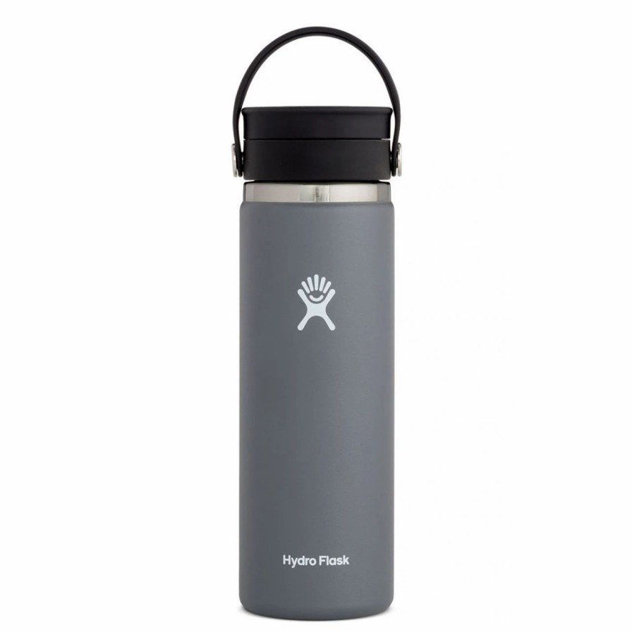 Bottles * | Hydro Flask 20 Oz Wide Mouth Bottle With Flex Sip Lid Stone