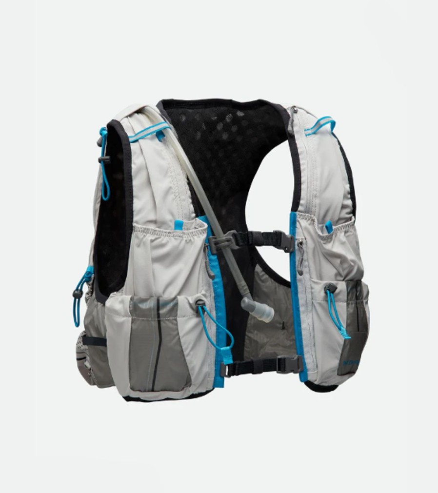 Backpacks * | Nathan Vapor Air 2.0 7 Liter Hydration Pack Vapor Grey/ Blue Me Away