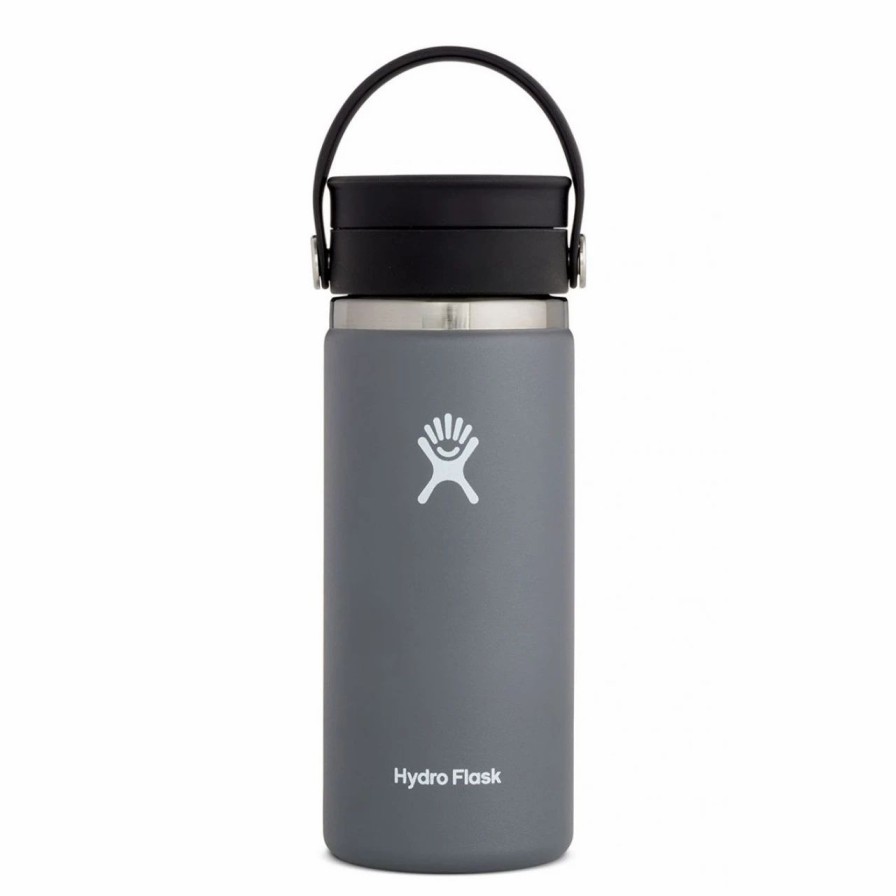 Bottles * | Hydro Flask 16 Oz Wide Mouth Bottle With Flex Sip Lid Stone