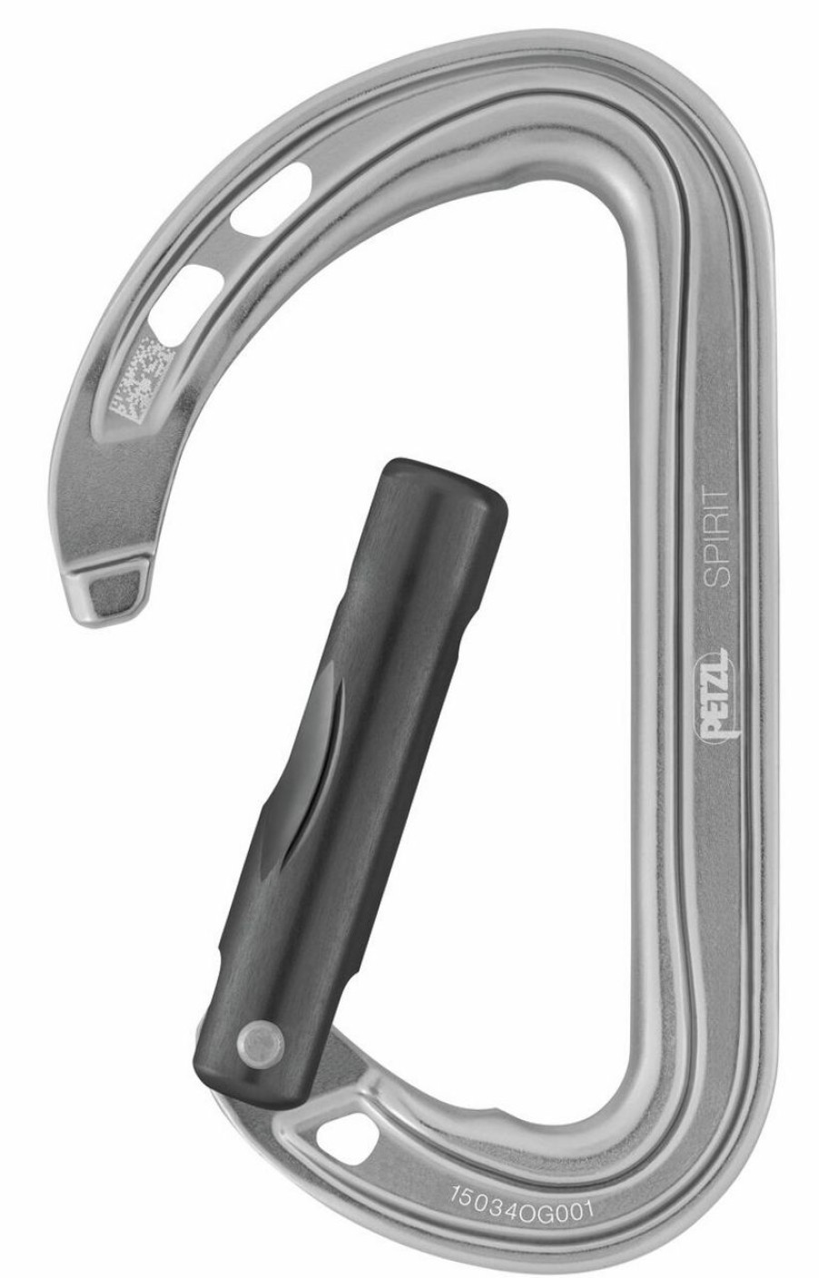 Rock And Snow * | Petzl Spirit Straight Carabiner Grey