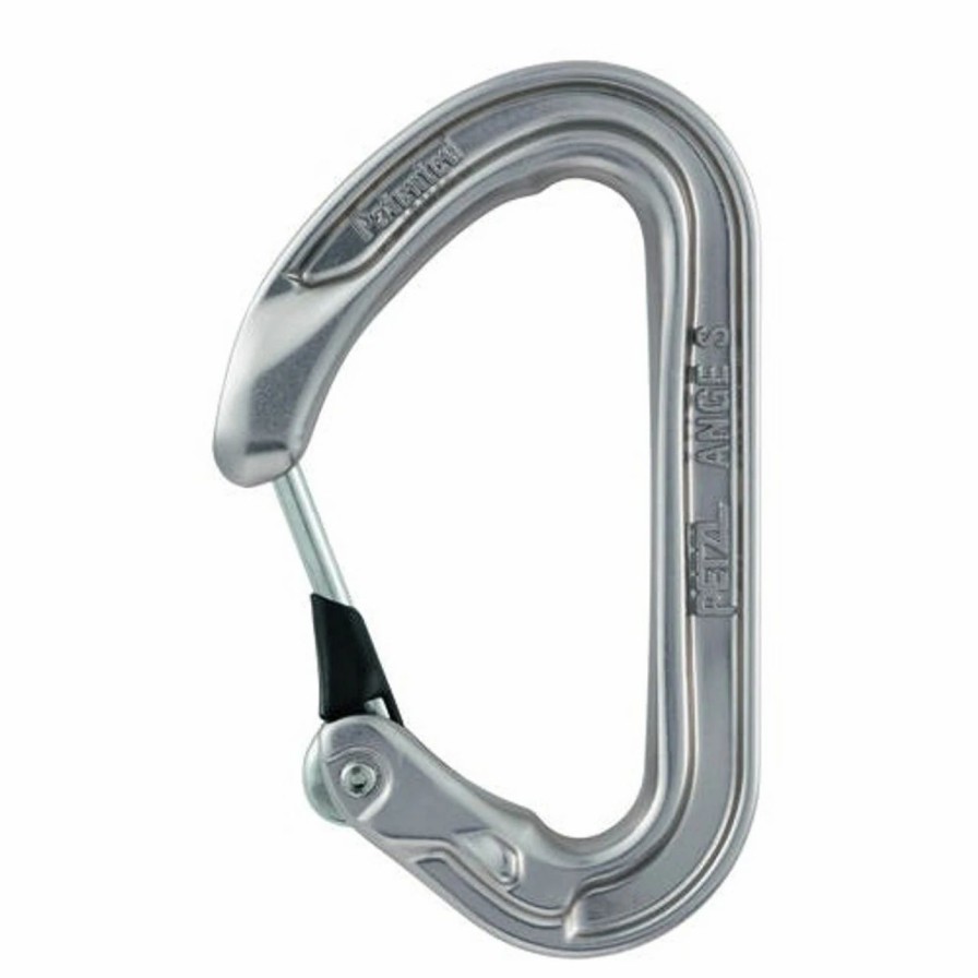 Rock And Snow * | Petzl Ange S Wire Carabiner Gray