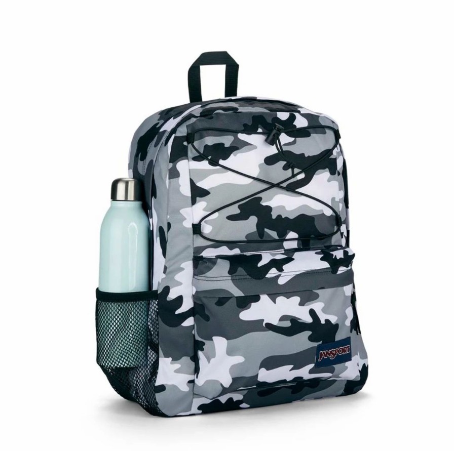 Backpacks * | Jansport Flex Pack Backpack Buckshot Black Camo