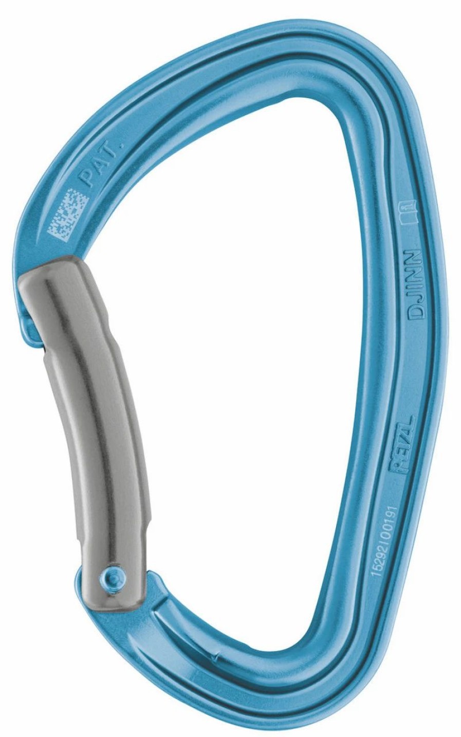 Rock And Snow * | Petzl Djinn Carabiner Bent Gate Blue